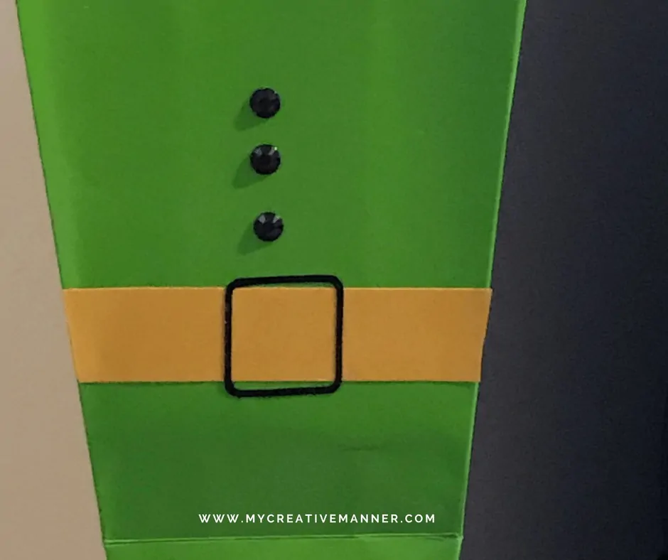 Cute Movie Night Treat Bag that looks like a Elf