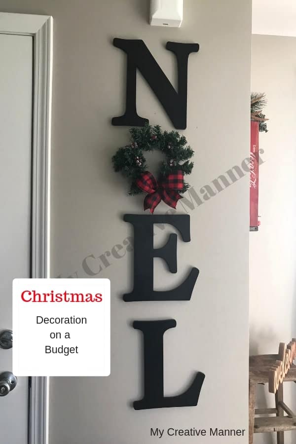 Christmas Decorations On a Budget #mycreativemanner 
