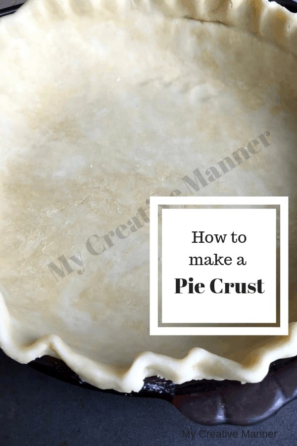 Quick and easy to make pie crust recipe using Crisco