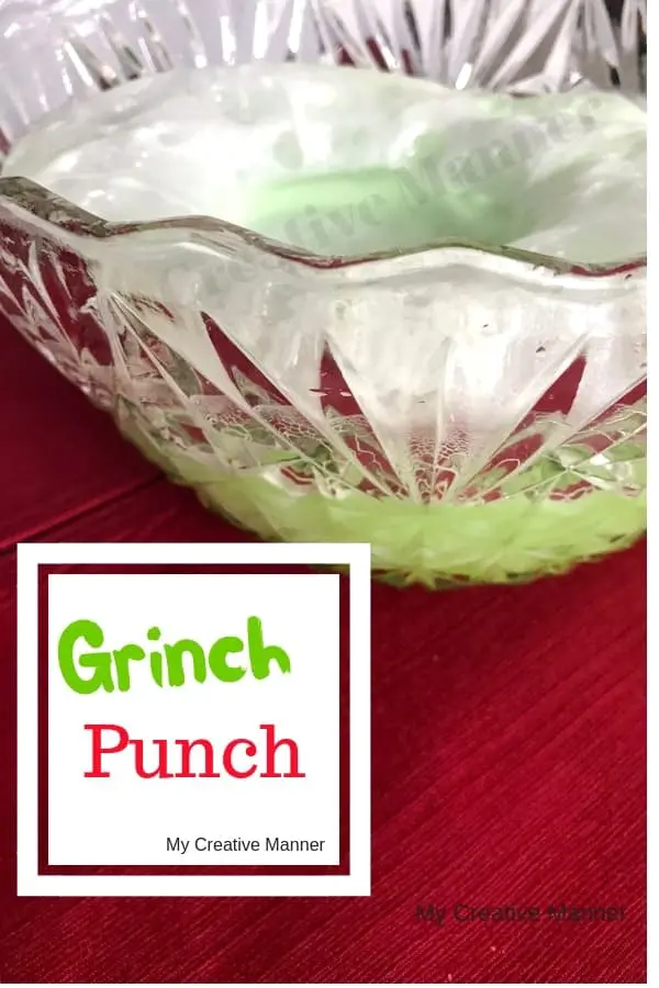 Punch bowl filled with the punch.
