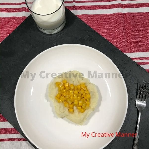 Mashed potatoes with corn