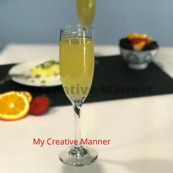 Mimosa in a tall glass.