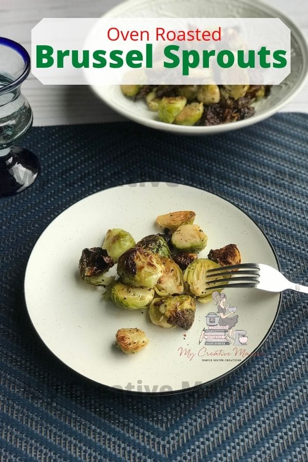 Brussels on a plate with a fork.