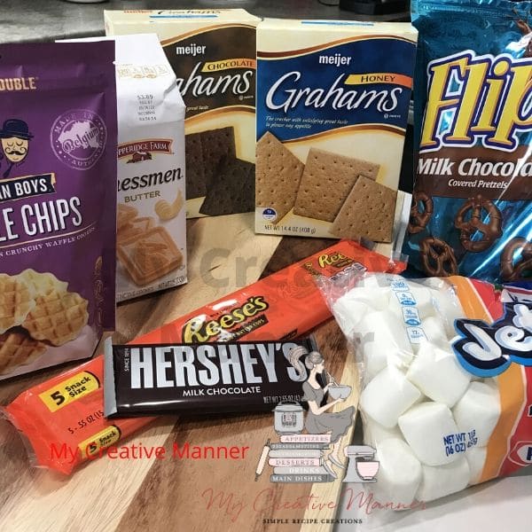 Ingredients for S'mores