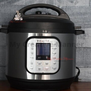 Front of the pressure cooker