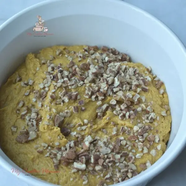 Easy fall recipes that uses pecans sprinkled on top.