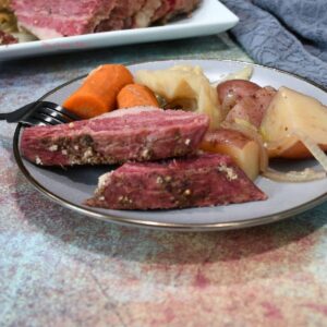 Slow Cooker Corned Beef Brisket And Vegetables - My Creative Manner
