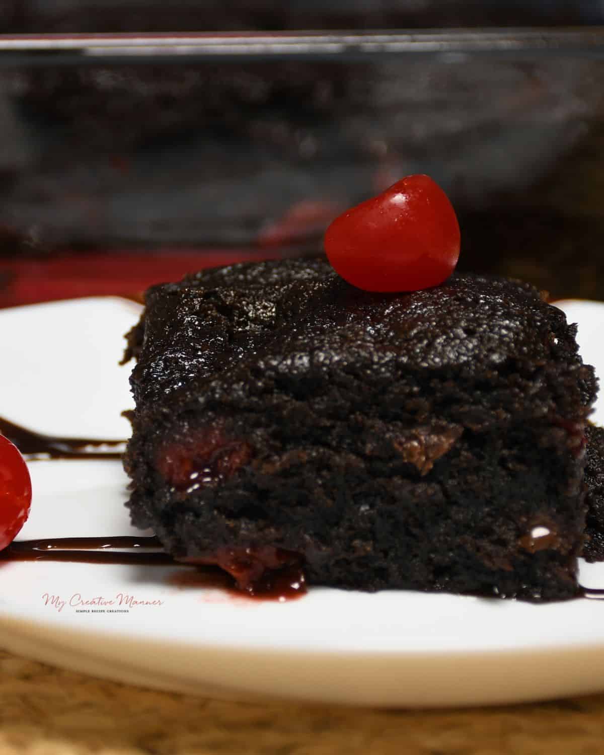 Easy 3 Ingredient Cherry Brownies Recipe